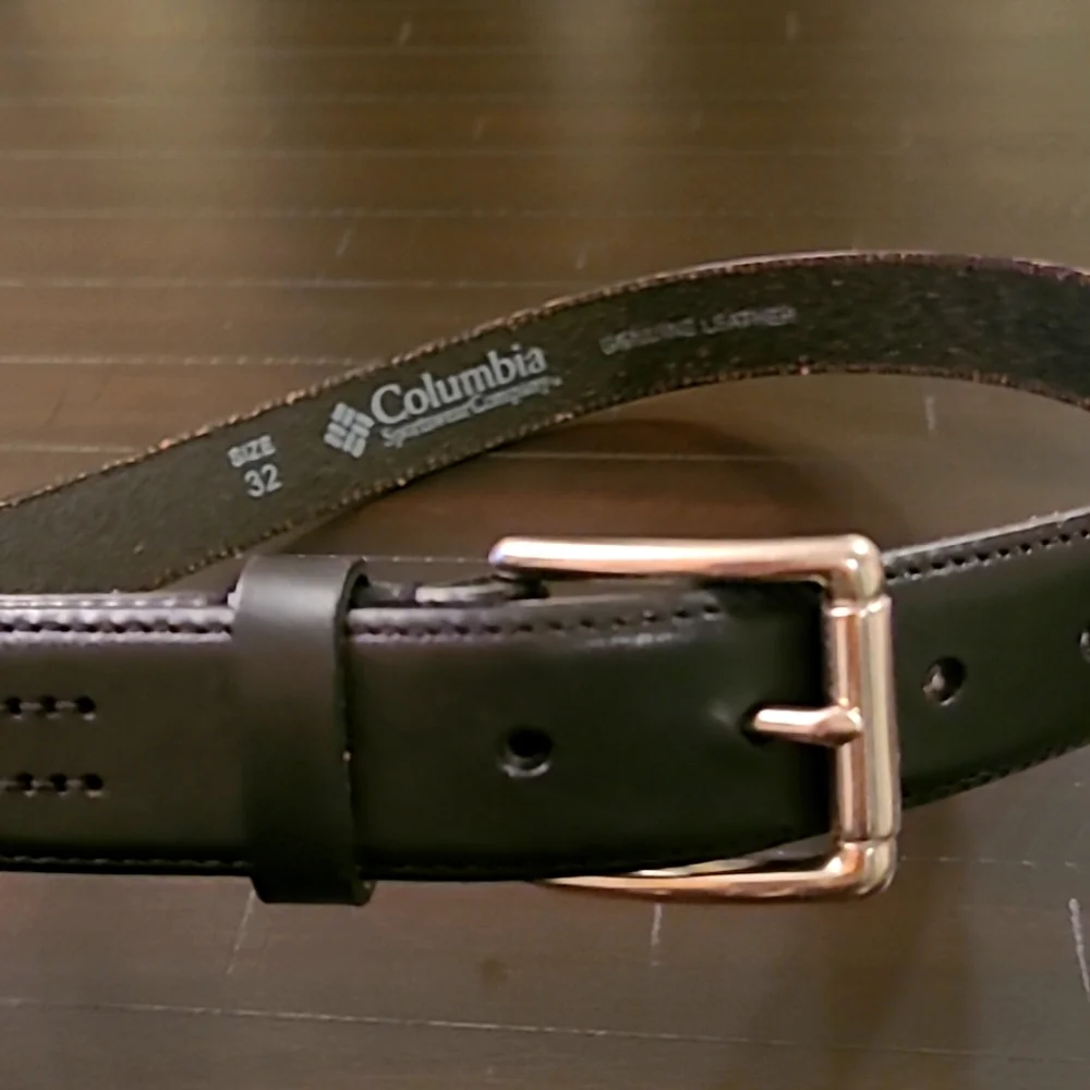 Columbia Sportswear Size 32 Black Belt